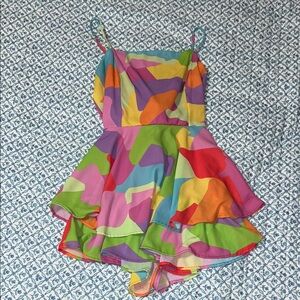 Colorful Abstract Pattern Romper